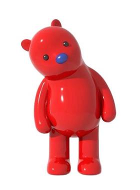 张占占熊网红卡通兔子大摆件玻璃钢雕塑商场户外店铺美陈装饰