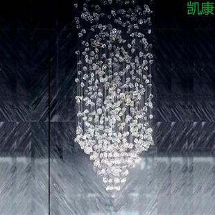 玻璃吊灯酒店迎宾楼售楼部商业中心宴会大厅枫叶非标工程定制灯