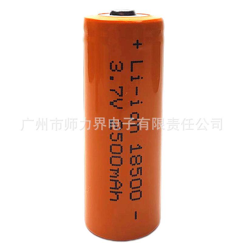 跨境18500锂电池2500mAh加镍片引线电推剪榨汁机玩具充电