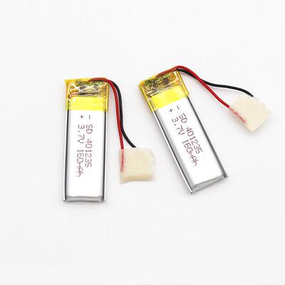 3.7V 聚合物锂电池 401235 160MAH 录音笔 蓝牙耳机内置电池