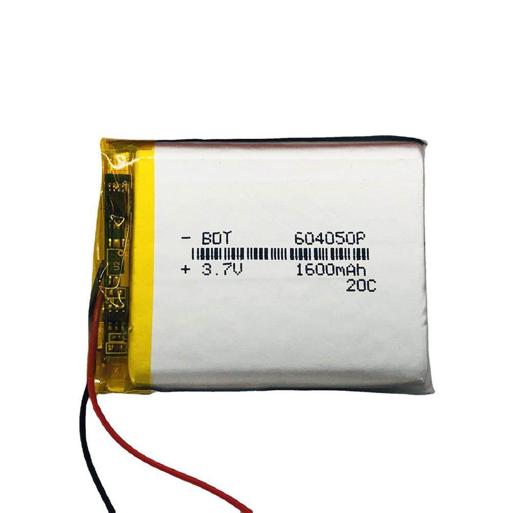 604050聚合物锂电池1600毫安 3.7V 蓝牙音箱早教机器人充电电池