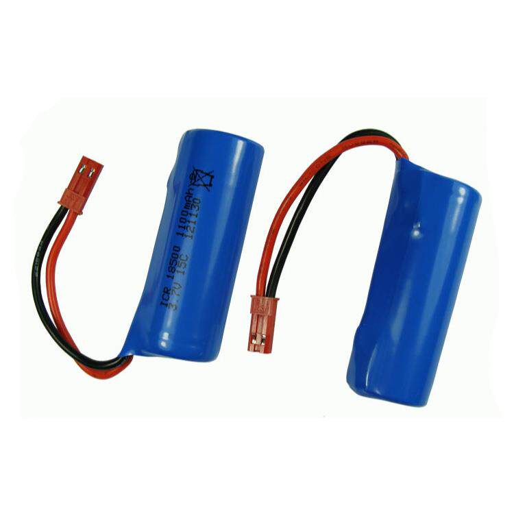 3.7V 1100mAH锂电池圆柱型飞轮FT008遥控船遥控飞机