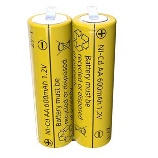 5号2.4v剃须刀刮胡充电电池AA600mah理发器电蚊拍电池带焊脚