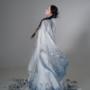 异志阁原创明制汉服【青花瓷】 单拍链接 改良马面裙道袍