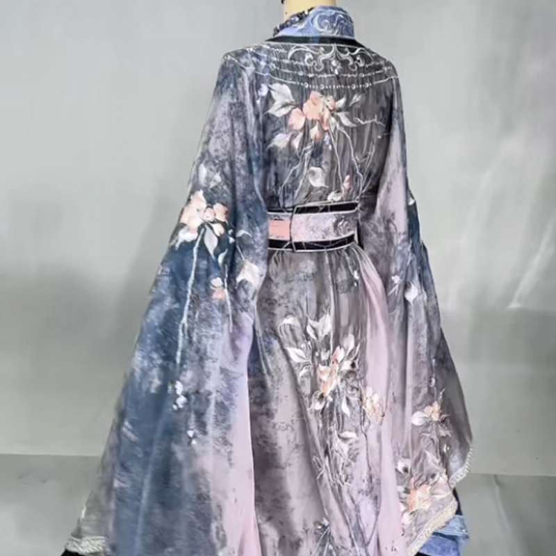 异志阁原创汉服直裾重工刺绣
