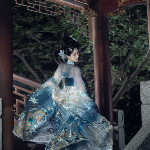 异志阁原创汉服【月烬清歌】改良宋制唐制齐胸裙齐腰2023新男女款