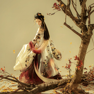 素唐制宋制情侣款 异志阁原创改良汉服 圆领袍汉元 男女款 杏语秋