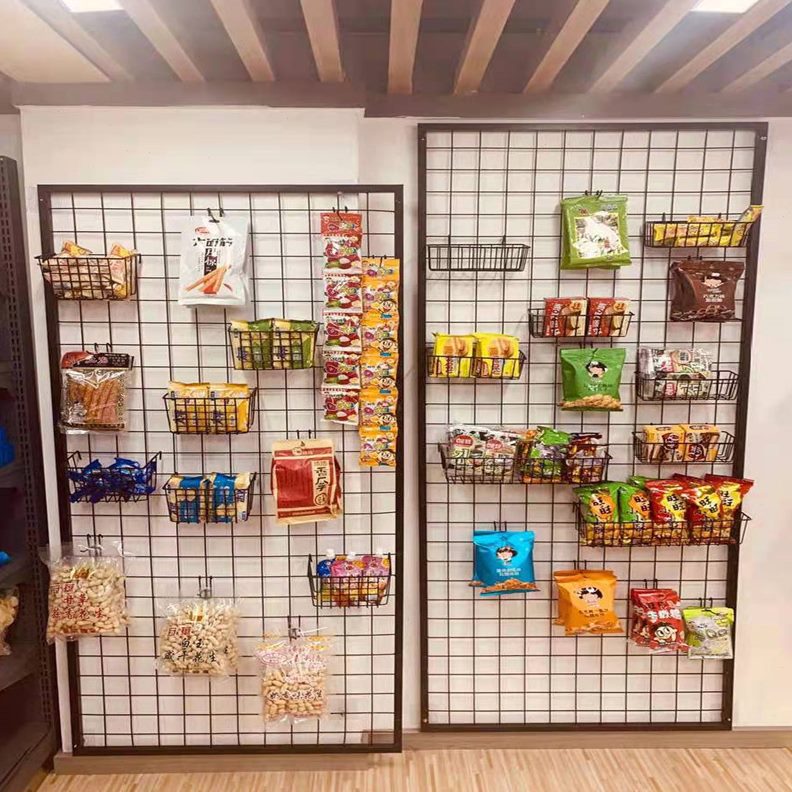 挂网网格饰品照片墙货架网架收纳铁丝幼儿铁架片装饰網铁网展示架
