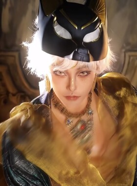 新死神阿努比斯面具万圣节快手抖音道具胡狼神山犬狼头离人愁面具