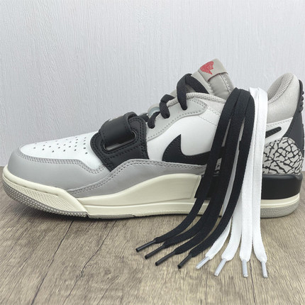 扁形鞋带白色黑色适配AJ312鞋带加密防松原装女款男款低帮高鞋带