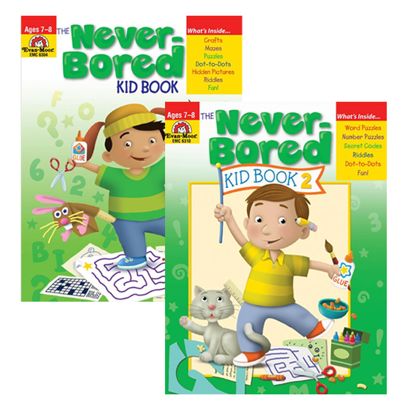 Evan-Moor The Never Bored Kids Age 7-8 智趣满分 国内推荐年龄9-10岁 上下册套装