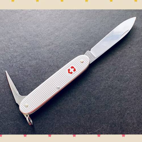 (定制款)VICTORINOX维氏93mm瑞士军刀铝柄超级独行者单层带挂孔