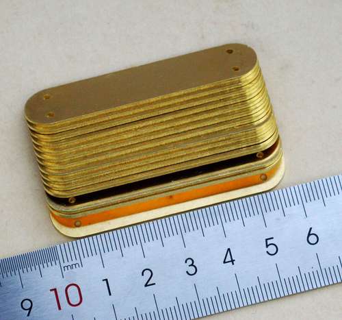 维氏58mm系列瑞士军刀改装用黄铜隔板夹板衬片