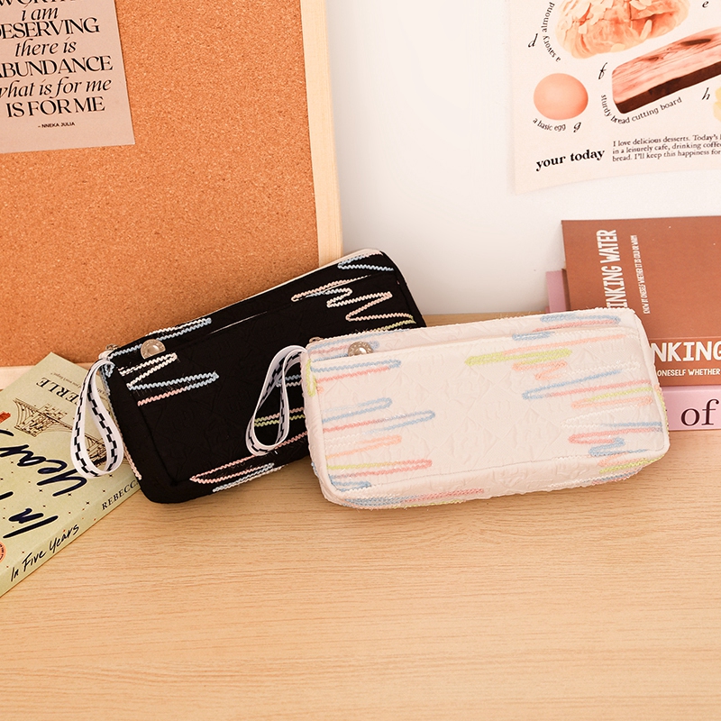 新款笔袋小学生高颜值文具袋大容量多功能手提款铅笔袋耐脏收纳袋