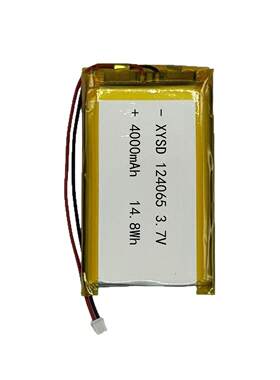124065-4000mAh3.7V聚合物锂电池智能锁暖手宝便携式音箱露营灯