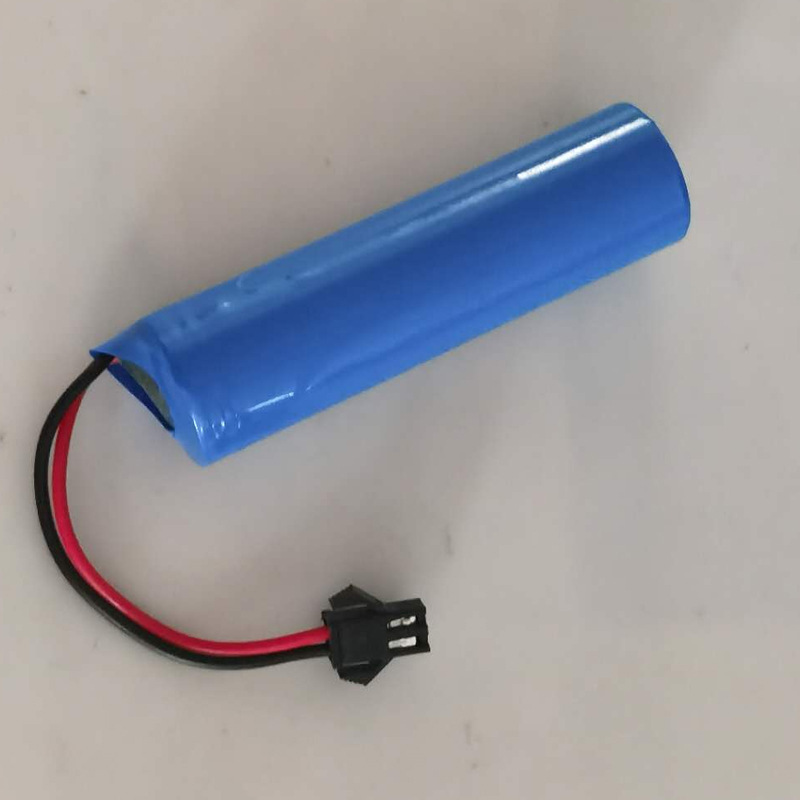 18650  3.7V 锂电池 2000MAh  SM-2p 插头玩具车充电电池循环充电