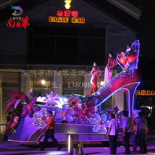 深圳花车供应大型活动节日庆典艺术彩车活动展示影视道具制作