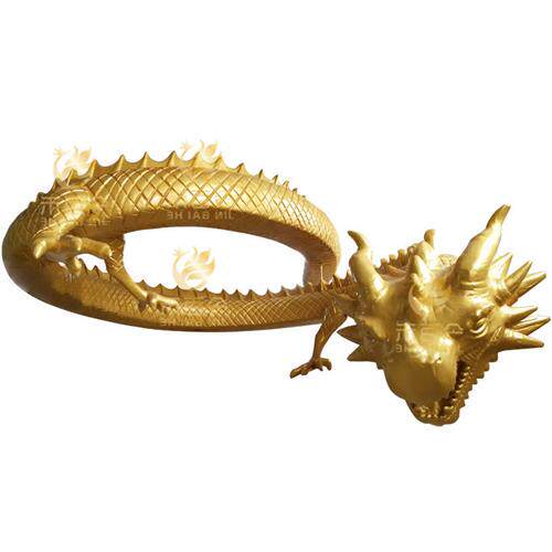 来图玻璃钢数值雕塑制作大型中国龙室外长期展示展会布展