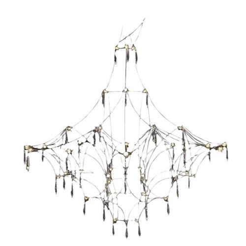 现代简约不锈钢吊灯会所餐厅水晶吊灯别墅酒店大厅水晶吊灯led灯