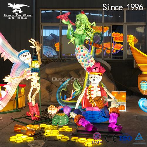 灯光节LED造型灯城市亮化设计制作大型户外景观灯展海盗巫女彩灯