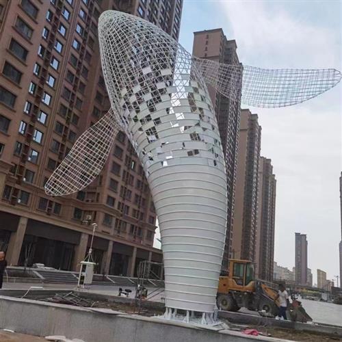 不锈钢雕塑户外广场公园大型镂空景观雕塑创意造型标志金属树摆件
