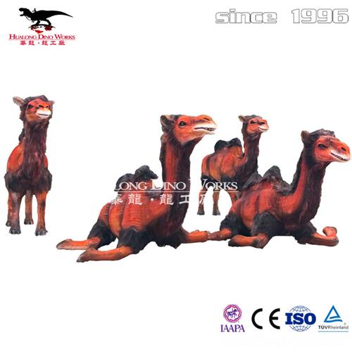 亲子动物乐园商场美陈仿真骆驼模型装饰摆件仿真动物定制厂家.