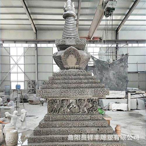 石雕佛塔舍利塔经幢佛塔花岗岩食台七宝如来佛塔汉白玉石柱子石塔