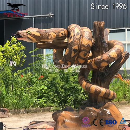 圣诞节氛围摆件仿真蟒蛇模型自贡源头厂家生产景区公园主题展