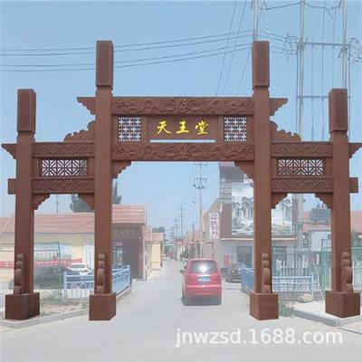 山东石雕牌坊图纸农村石坊哪里卖石制牌坊多少钱