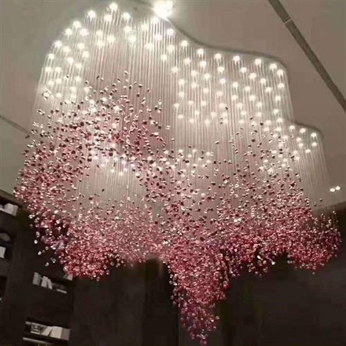 定制酒店商场写字楼挑空水晶灯吊灯售楼部沙盘非标工程大工程定制