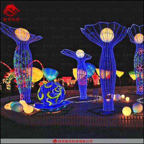 灯光节通道亮化LED亮化摆件夜景美陈氛围光雕景观灯迎春花灯定制