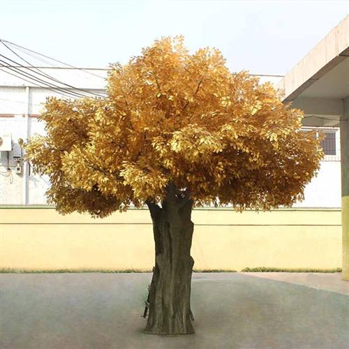 仿真榕树室内装饰树人造玻璃钢榕树盆栽酒店造景商场大型假树摆件