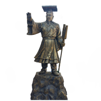 玻璃钢仿铜大禹治水雕塑古代名人雕塑广场公园城市园林景观摆件
