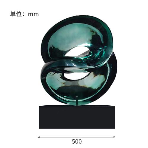 家居客厅抽象摆件玄关电视柜桌面铂晶透明树脂简约艺术雕塑装饰品