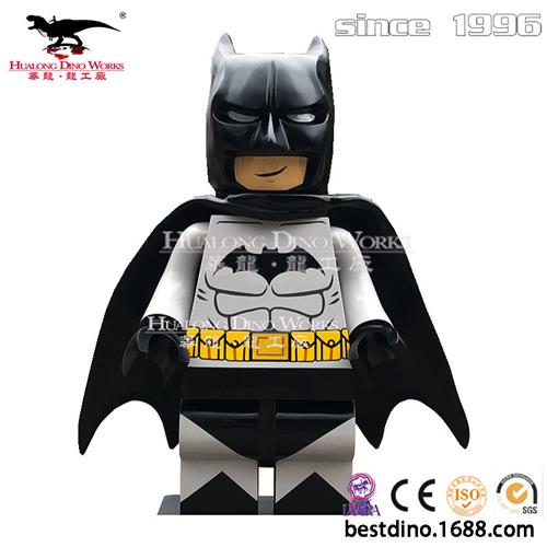 厂家定制大型新款手游MC蝙蝠侠英雄卡通人偶加厚模型玩具