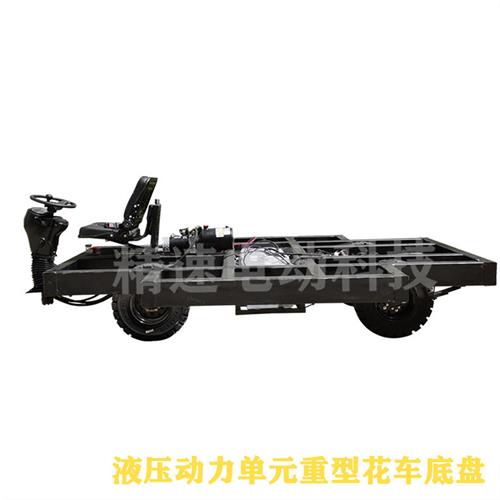 载重底盘无线遥控花车-吨雕塑木桩玻璃钢装饰车遥控操作