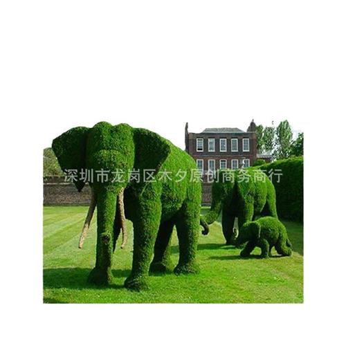 工厂供应卡通绿雕仿真绿雕仿真动物绿雕大型园林公园景观绿雕