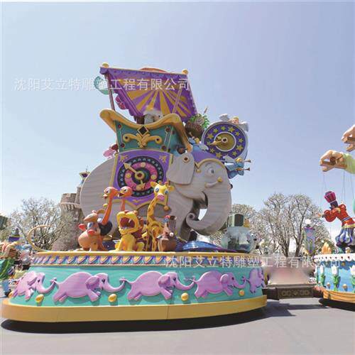春节发光巡游彩车制作公司元宵闹大街习俗演绎花车装扮制作 - 实物图