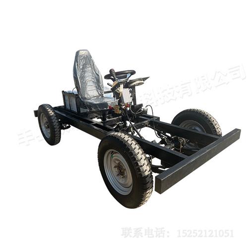 重型电动四轮车底盘大功率彩车花车巡游底盘轻便游览车车架道具车