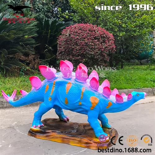 仿真动物剑龙模型商场活动室内外美陈摆设玻璃钢恐龙雕塑摆件模型
