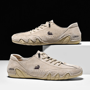 男士八爪鞋舒适百搭爆款潮流低帮休闲鞋马丁鞋鱼时尚男鞋大码鞋子