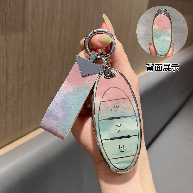 适用于一汽奔腾钥匙套T77Pro/M9/B70S/T55/T99/T33/NAT/E01壳扣包