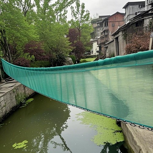 河道拦渔网拦污网拉青苔网打捞网