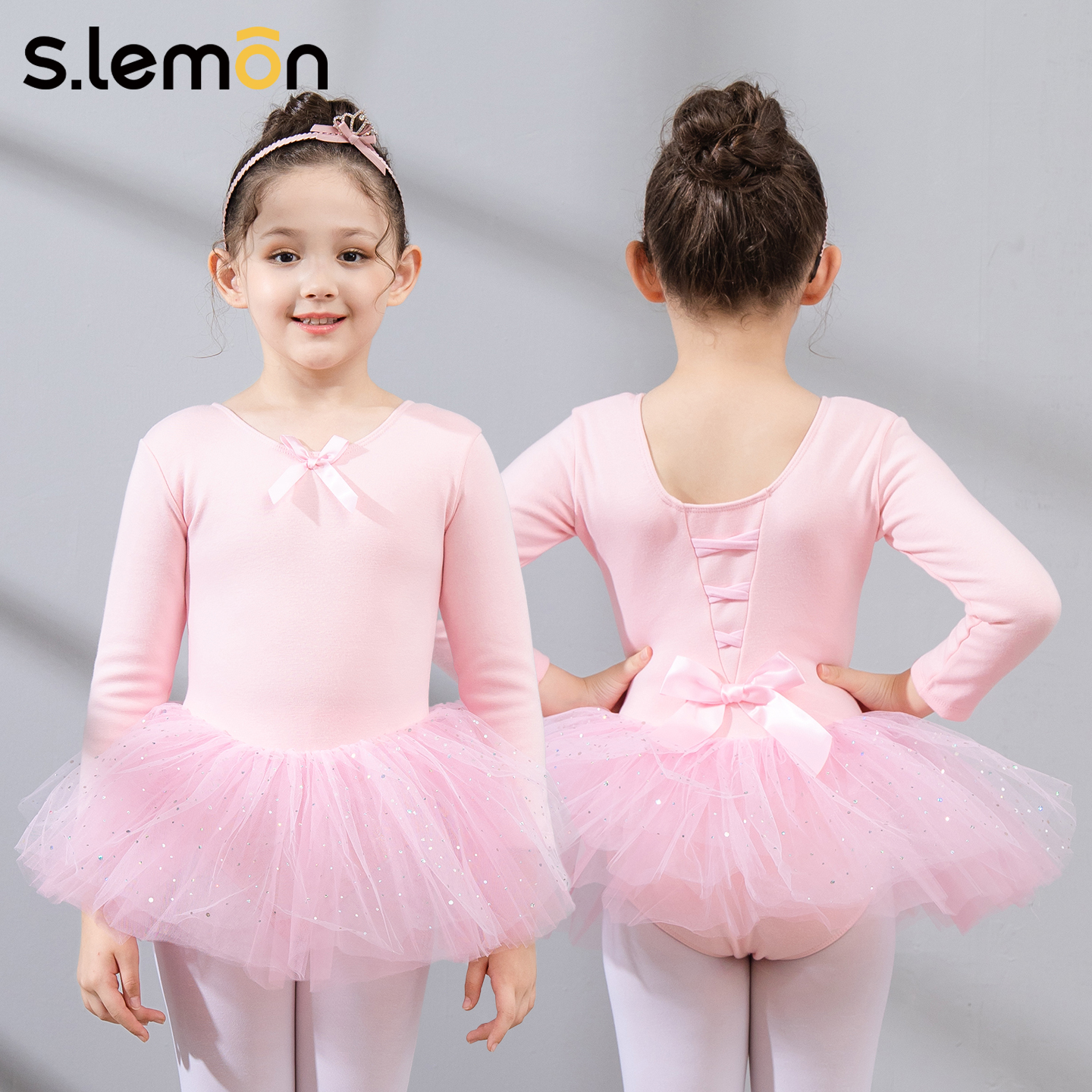 冬季儿童舞蹈服女加绒保暖练功服