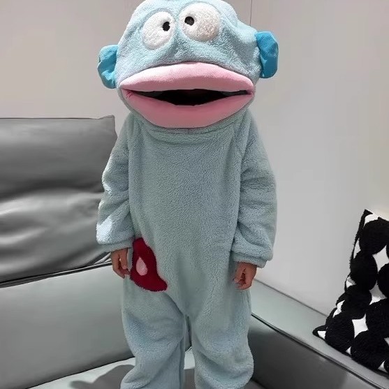 小丑鱼搞笑珊瑚男女同款连体睡衣可爱呆萌加厚卡通搞怪情侣家居服
