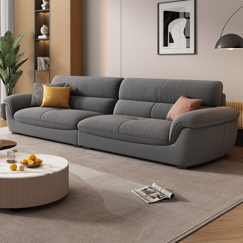 奶油风防水防污耐磨猫抓布沙发