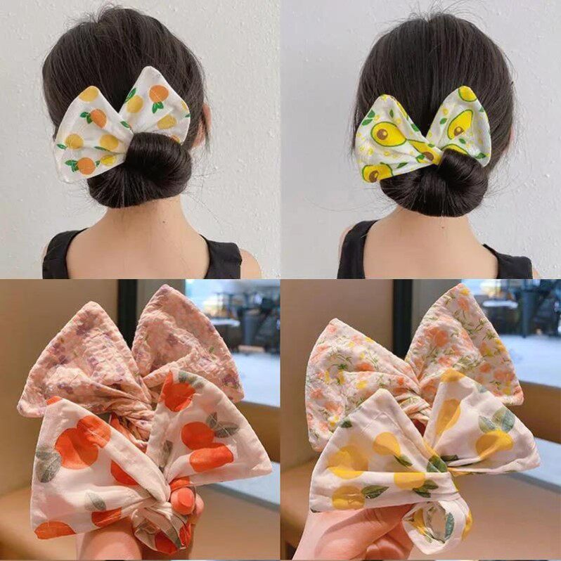 儿童懒人盘发器扭扭夹盘发器蝴蝶结发带丸子头盘发神器扎头饰品