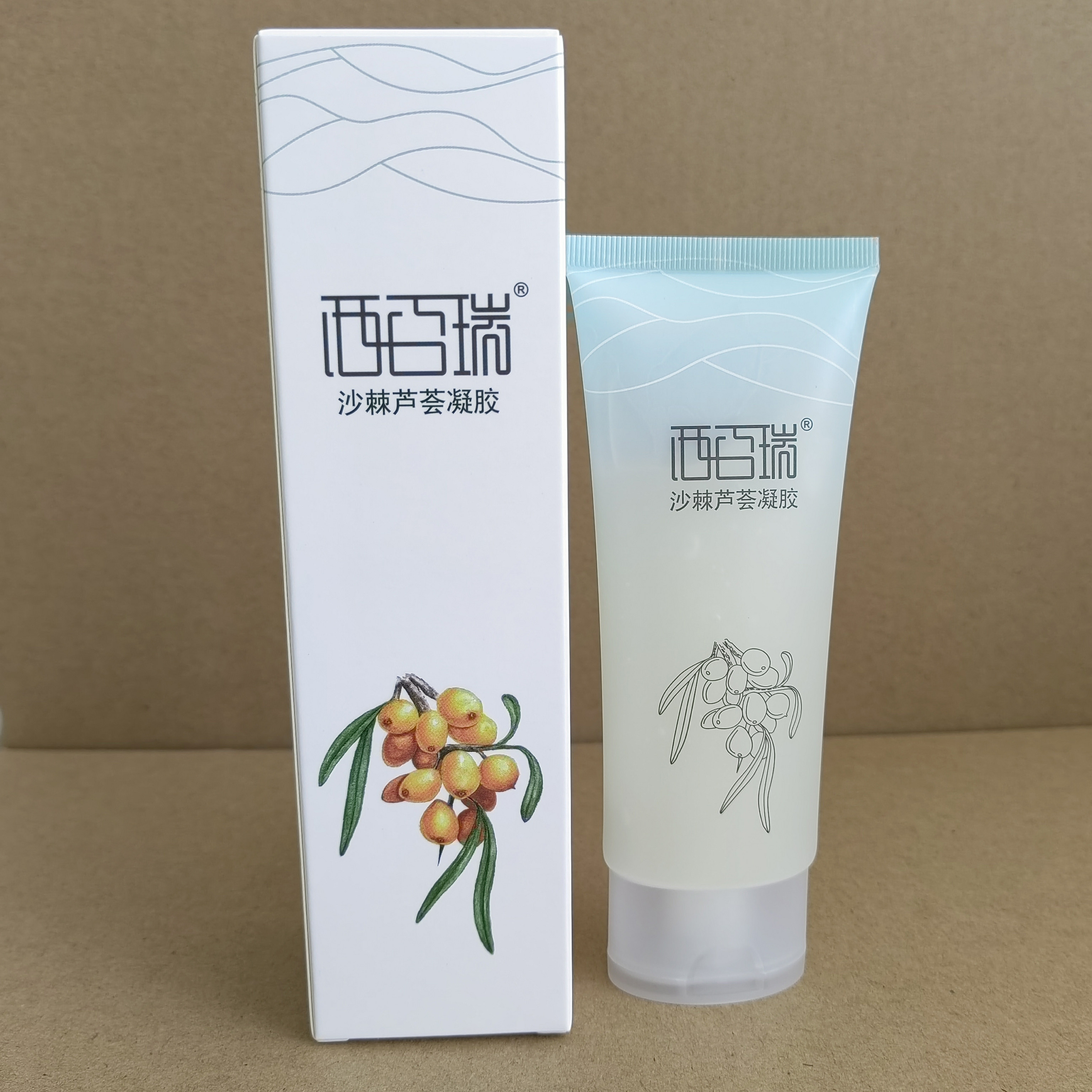 西百瑞沙棘芦荟凝胶蕴含沙棘籽油芦荟液保湿肌肤98g装