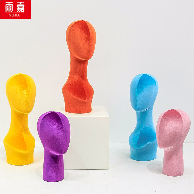 头模支架帽子假发假人头饰品架耳麦丝巾陈列道具女模特人偶展示架_虎窝淘