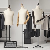 模特道具男 模特架 店假人 半身衣架西装 礼服西服拍照展示架服装